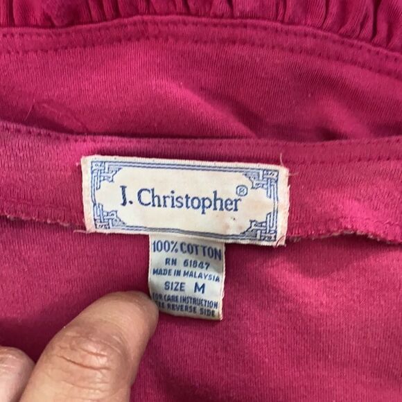 Vintage 80s Pink Cotton Button Front Drop Waist Dress - Picture 5 of 5